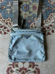 Vintage 2000s Prada Nylon Archive Blue Messenger Crossbody Bag SIZE OS - Picture 1 of 13