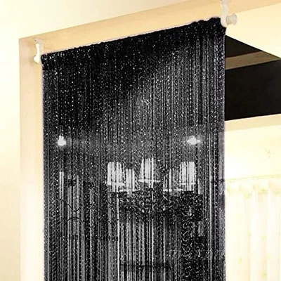 Cortina de lentejuelas para decoración del hogar para puerta, cortinas de cadena de puerta, 39x79 pulgadas colgante... Foto 1 de 4