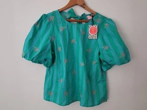 BNWT Scamp & Dude Striped Palm Tree Design Cotton Top Size XL * NEW * RRP £60.00 - Picture 1 of 11