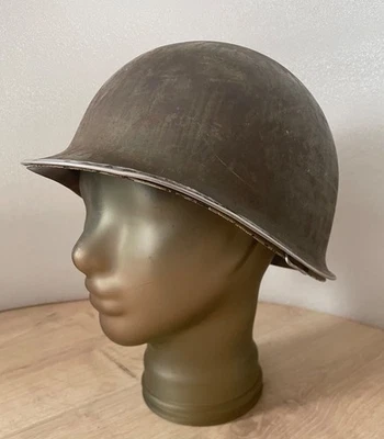 Coque Casque US M1 Ww2 WwII Américain  Militaire Militaria Guerre avec Liner F1 - Photo 1/4