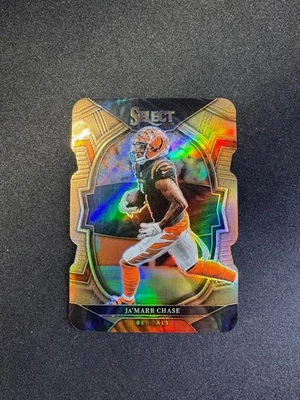 2022 Select Football Ja'Marr Chase Bronze Die Cut Prizm #71 Bengals #d 053/149 - Image 1 of 2