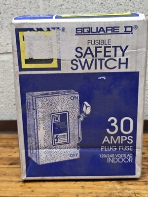 Interruptor de seguridad de servicio general Square D211NCP 30A Plug Fusible 120/240V NUEVO Foto 1 de 2