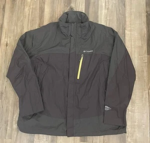 Columbia Men’s Sz XXL Waterproof Interchange Omni Tech Full Zip Snap Jacket - Picture 1 of 7
