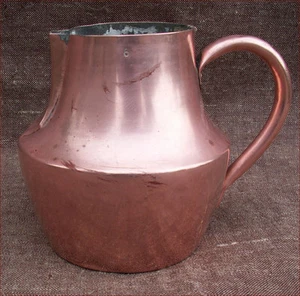 French Country Coffe Pot Copper Tin Lined Normandy 1880 - Picture 1 of 6