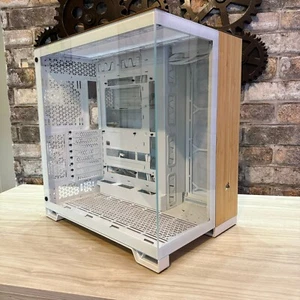 Boitier Pc Gamer - Corsair 6500x - blanc/bambou - Afbeelding 1 van 4