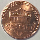 2023 D Penny Fehler - Zink freigelegt auf Rückrand/linke Seite der Münze