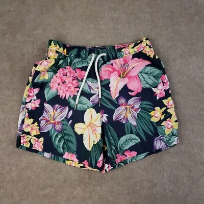 Abercrombie & Fitch Swim Trunks Mens XS Blue Green Mesh Lined Elastic Waist - Image 1 of 4