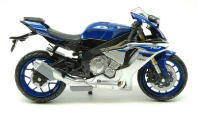 MODELLINO MOTO STATICO NEW RAY YAMAHA YZF-R1 2016 BLU MODELLISMO SCALA 1/12 - Immagine 1 di 4