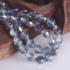 20pcs 9x8mm Teardrop Faceted Shiny Crystal Glass Loose Beads For Jewelry Making