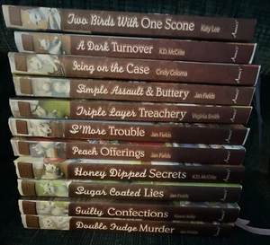 Lot 11 Annie's Chocolate Shoppe Mysteries HBDJ Bittersweet Demise Sweet Sabotage - Imagen 1 de 7