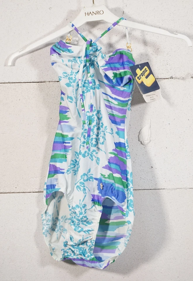 Vintage Panton Ère Tropic France Design Maillot de Bain Taille 0 36 Multicolore - Photo 1/4