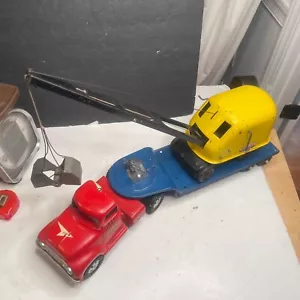 Tonka Kid Customized 50’s Semi Truck And Trailer With 1947 # 150 Crane And Clam - Picture 1 of 11