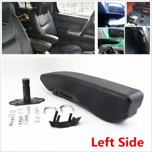 Comfortable PU Leather Truck Seat Armrest Console Box Car Seat Armrest Left Side - Picture 1 of 12