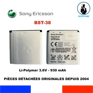 BATTERIE ORIGINE DE REMPLACEMENT SONY ERICSON BST-38 BST38 930mAH 3,3Wh 3,6V - Bild 1 von 4