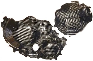 HONDA CBR1000RR SC77 17-19 2x COUVERCLE D'EMBRAYAGE CARBONE COUVERCLE CARBONE - Photo 1 sur 6