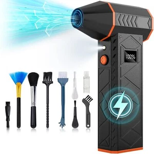 Compressed Air Duster 10000mAh Electric Air Duster with Display Screen & Light - Picture 1 of 10