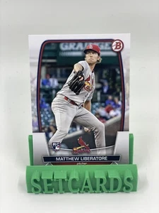 Carta Baseball 2023 Bowman Matthew Liberatore #48 Rookie RC Cardinals - Foto 1 di 2