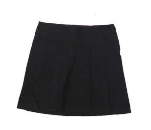 The Children's Place Girls Black Side Zip Uniform Adjustable Waist Skort 12 - Picture 1 of 8