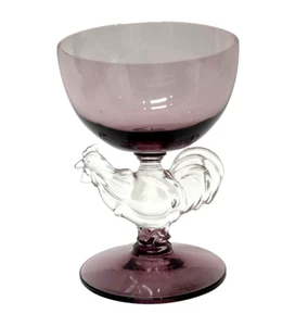 Morgantown Chantileer Hahn lila Champagner 4 Unzen Sherbert Glas Coupe - Bild 1 von 6