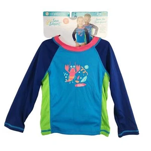 Sun Smart Youth Kids Swim Shirt Long Sleeve Tee Rash Guard UPF 50+ 2-4 Yr - Picture 1 of 5