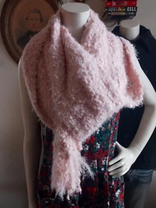 Liz Claiborn Pale Pink Nylon/Poly Blend One Size Scarf - Picture 1 of 7