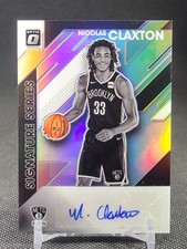 Nicolas Claxton 2019-20 Donruss Optic Signature Series Auto Autograph #SS-NCX