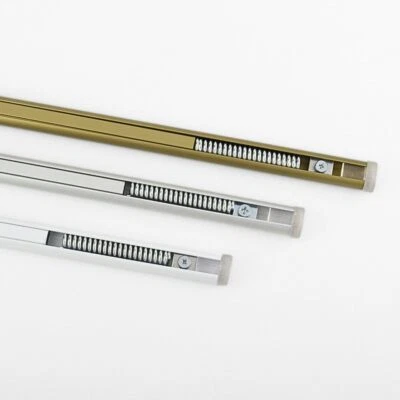 TENDAGGIMANIA Astine per tende a molla per tende a vetro in alluminio bianco estensibile asta