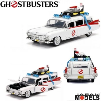 Ghostbusters ECTO-1 Cadillac Metal Die Cast Jada Toys 1/24 Hollywood Riders  - Immagine 1 di 4