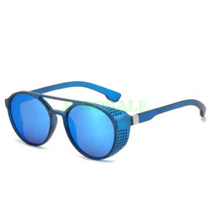 2024 NEU Herren Damen Runde Steampunk Sonnenbrille Outdoor Autofahren Retro Brille - Bild 1 von 28