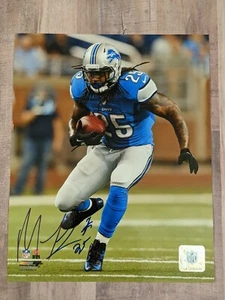 Mikel Leshoure Signed 8x10 Photo File COA Detroit Lions University of Illinois - Picture 1 of 1