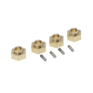 Juego de 4 adaptadores hexagonales de rueda de latón de 3 mm de diámetro NZH Axial SCX24 - Imagen 1 de 6