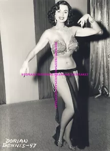 BEAUTIFUL EXOTIC STRIPTEASE DANCER/STRIPPER DORIAN DENNIS LEGGY 8X10 PHOTO S-DD5 - Picture 1 of 1