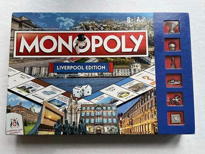Winning Moves Liverpool Monopoly Board Game family Trading Games - 100% complete - Image 1 of 4
