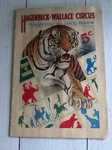 1933 HAGENBECK-WALLACE CIRCUS MAGAZIN UND REZENSION - Bild 1 von 4