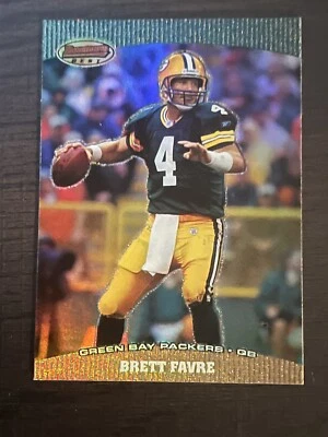 2004 Topps Bowman Chrome Refractor  Brett Favre #1 HOF Rare 🔥 Green Bay Packers - Image 1 of 2