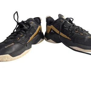 Nike Jordan One Take 2 Black Metallic Gold CW2457 007 Men's Size 8 US Basketball - Picture 1 of 10