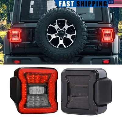 LED Tail Lights For Jeep Wrangler JK JKU 2010 2011 2012 2013 2014 2015 2016 2017 - Image 1 of 4