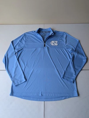 Carolina del Norte UNC Tacones Alquitranados 1/4 Cremallera Pullover Camisa Para Hombres Grande Azul Campeón Foto 1 de 4