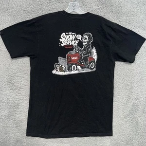 Vans Off The Wall T Shirt Men's Sz Medium Snow Service Reaper Skull Tractor Tee - Picture 1 of 8