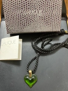 LALIQUE Lalique Collana Cuore Ciondolo Elegante Accessori Moda C677 - Foto 1 di 10