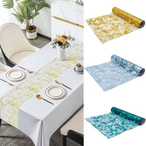 Table Runner Tablecloth Baby Shower Bridal 3MM Atmosphere Feast Glitter - Picture 1 of 31