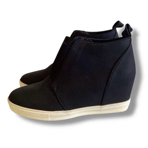 Catherine Malandrino Women's Size 9 Black Sabra Wedge Ankle Sneakers Shoes NEW - Picture 1 of 6