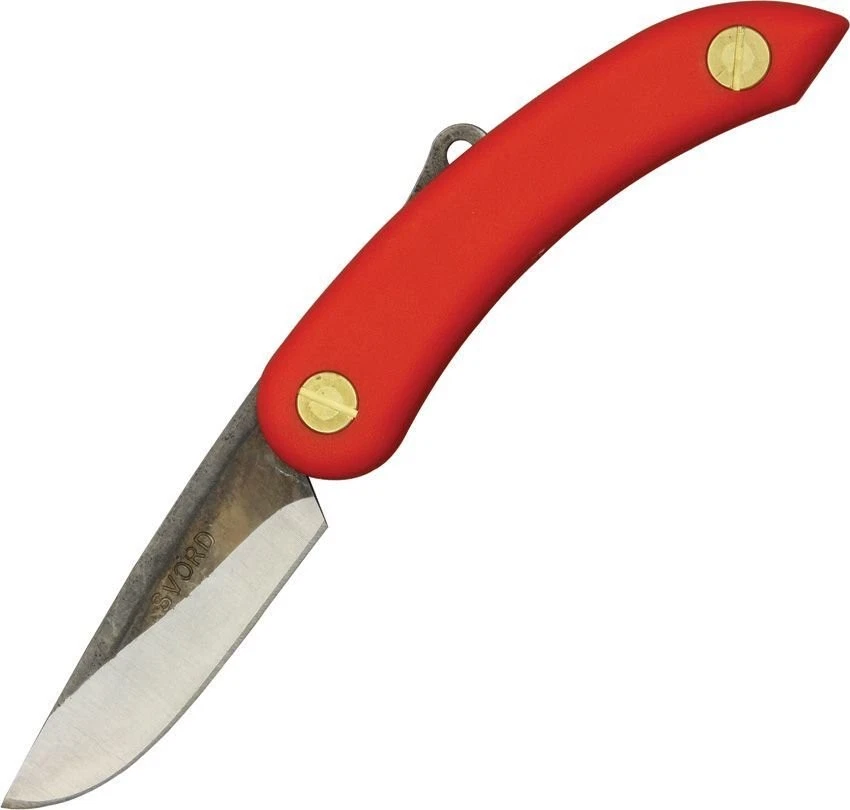 SVORD Folding Pocket Knife Mini Peasant Red SV149