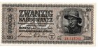 20 Karbowanez Banknote Ukraine - Deutsche Besatzung WWII 1942 UNC RARE