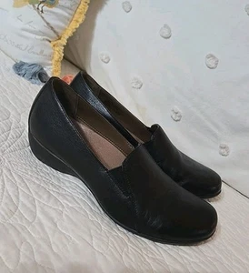 Mocasines Dansko para mujer Farah de cuero negro sin cordones cómodos talla 40 EE. UU. 9,5/10 - Imagen 1 de 8