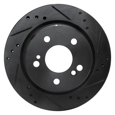 For Mercedes-Benz C36 AMG 95 Brake Rotor DFC Premium Drilled & Slotted Rear - Imagem 1 de 4