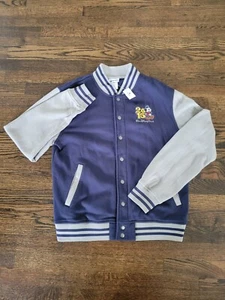 Disney Mickey Mouse Varsity Jacket 2015 Disneyland Resort Embroidered Medium NWT - Picture 1 of 17