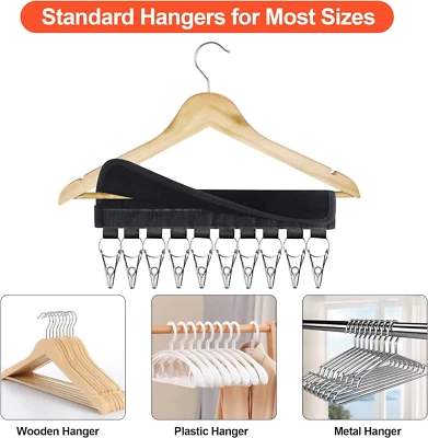 2 Pack Hat Rack, 10 Clip Organizer for Baseball Caps, Beanies & Accessories - Image 1 of 4