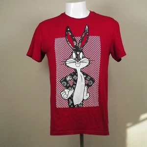 Bugs Bunny Mens Large  Red T-Shirt Patriotic Looney Tunes - Picture 1 of 4