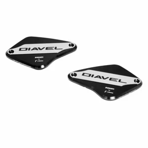 Genuine Ducati Rizoma Covers for Brake and Clutch Fluid Reservoirs 96180751AA - Picture 1 of 2